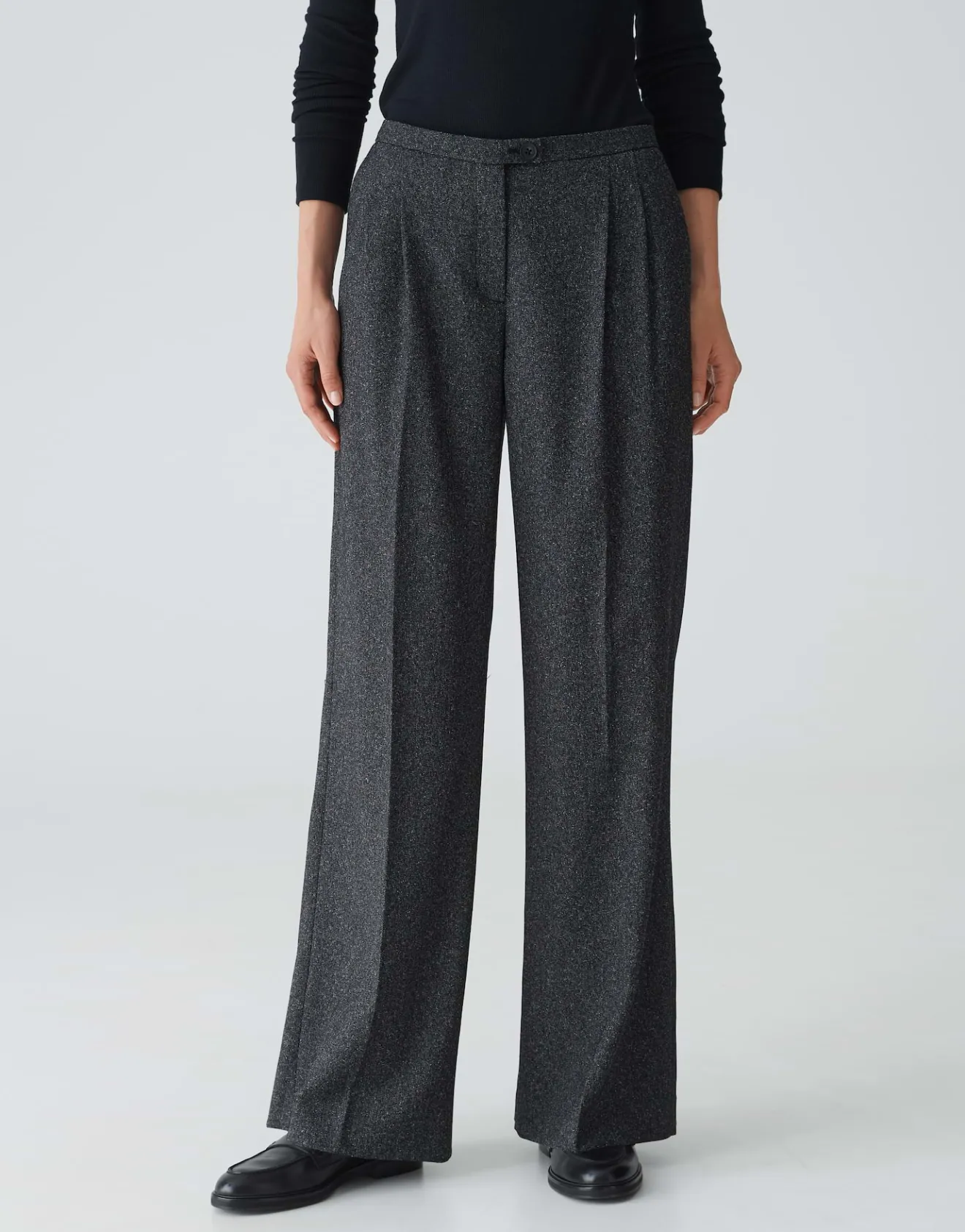 Online Wide Leg Pants MUKINA mit Bundfalten Hosen